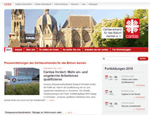 Tablet Screenshot of caritas-ac.de